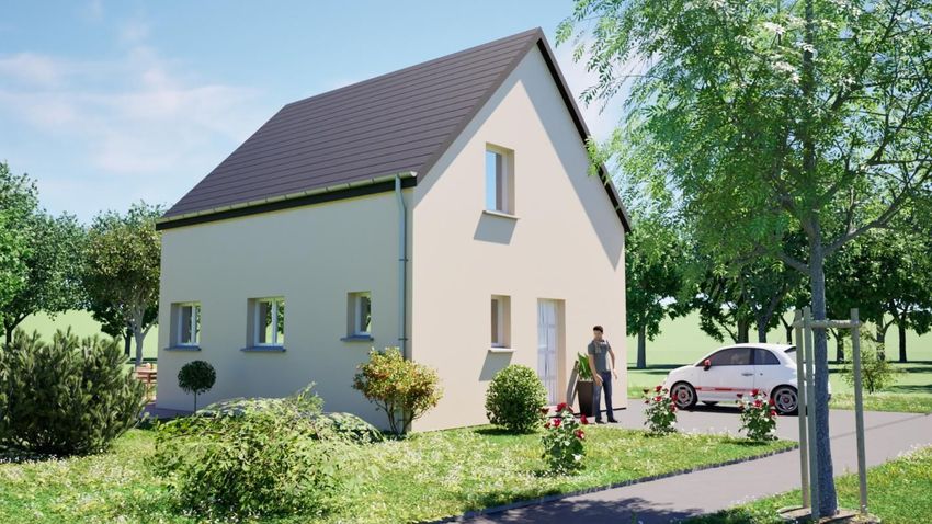 Image Façade à  maison individuelle de Hirtzfelden