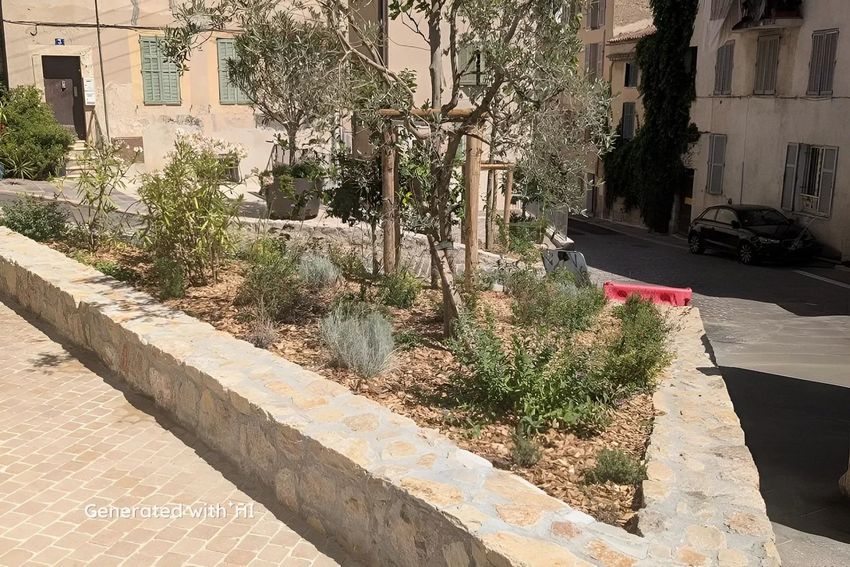 Image Jardin à  maison de village de Vallauris