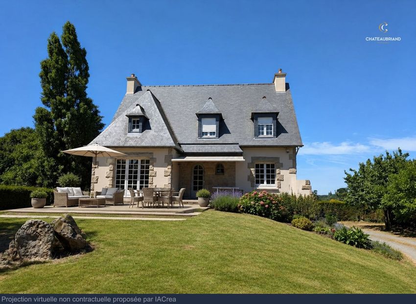 Image Façade à  maison individuelle de Saint-Jouan-des-Guérets