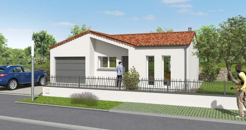 Image Façade à  maison individuelle de Aizenay