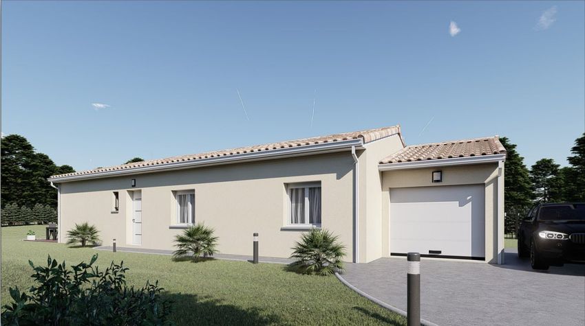 Image Façade à  maison individuelle de Montblanc