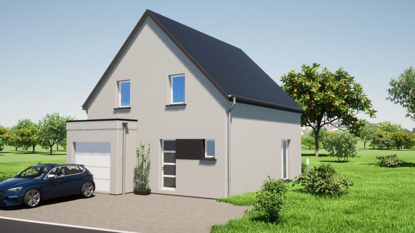 Image Façade à  maison individuelle de Hirsingue