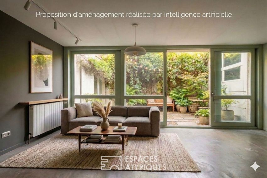 Image Salon à  maison mitoyenne de Beaune