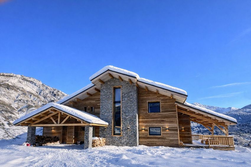 Image Façade à  maison individuelle de Allos
