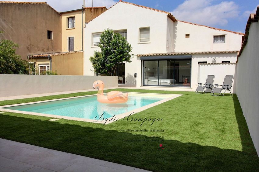 Image Piscine à  maison mitoyenne de Cuxac-d'Aude