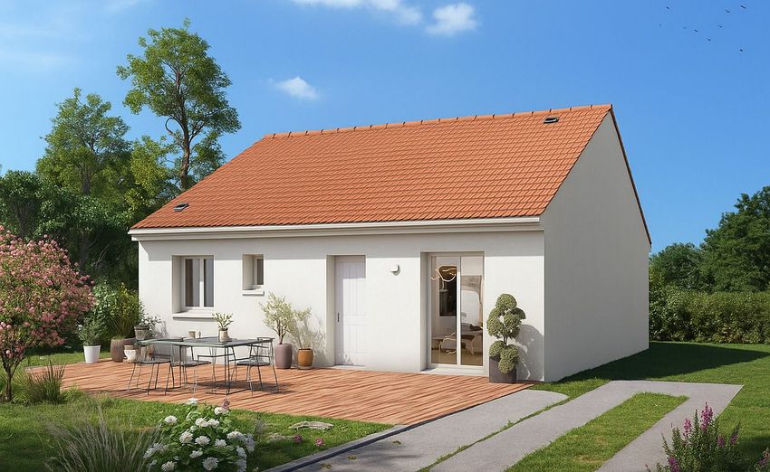 Image Façade à  maison individuelle de Maché