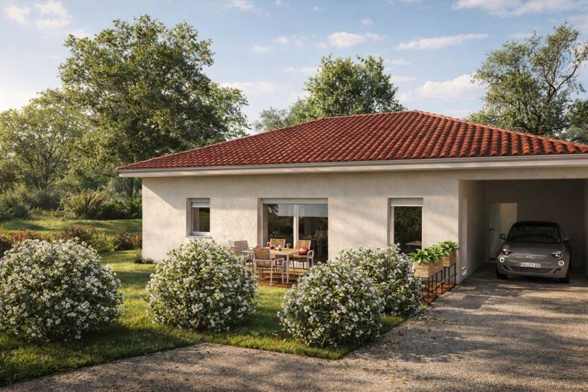 Image Façade à  maison individuelle de Davézieux