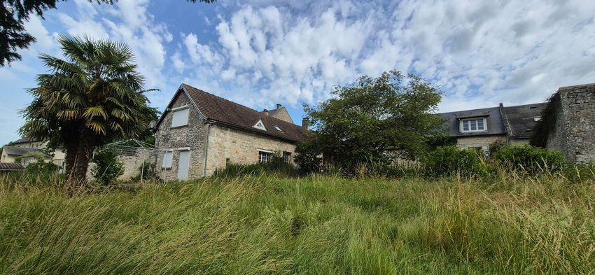 Image Façade à  maison mitoyenne de Dommiers