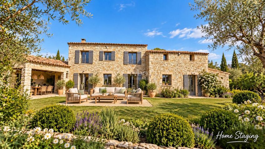 Image Façade à  maison individuelle de Gordes