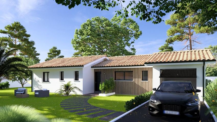 Image Façade à  maison individuelle de Bascons