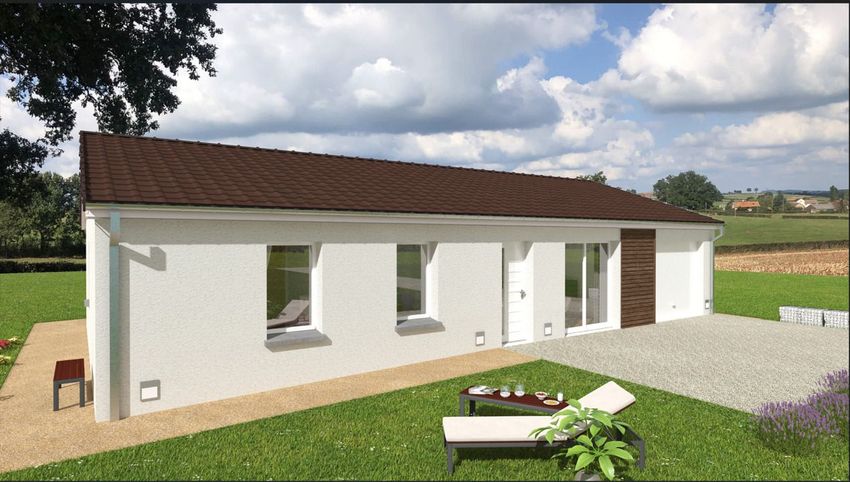 Image Façade à  maison individuelle de Vendat