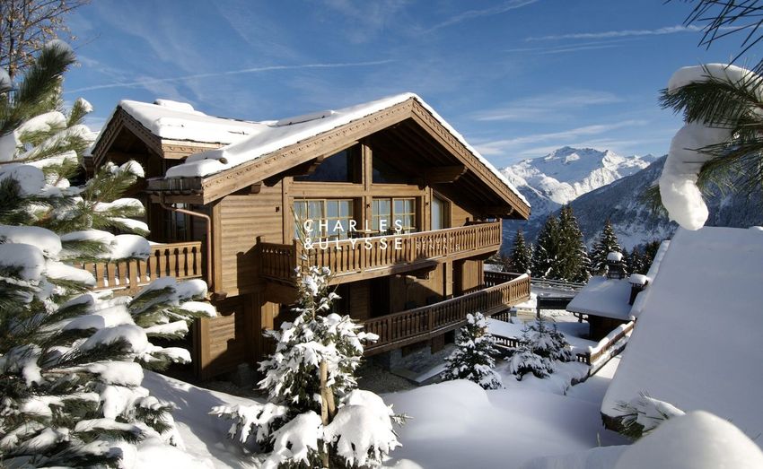 Image Façade à  maison individuelle de Courchevel