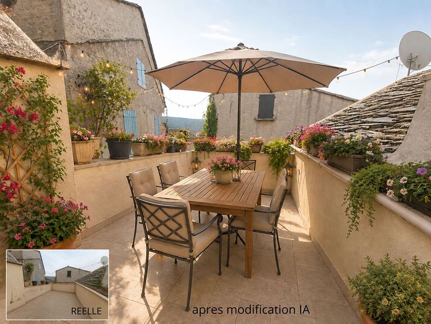 Image Terrasse à  maison individuelle de Campile