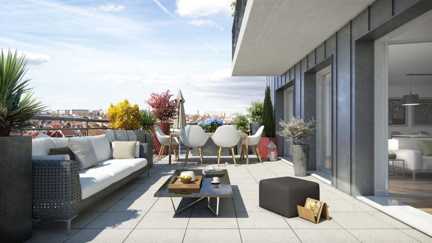 Image Terrasse à appartement de Caluire-et-Cuire
