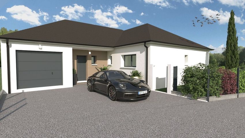Image Façade à  maison individuelle de Maisons