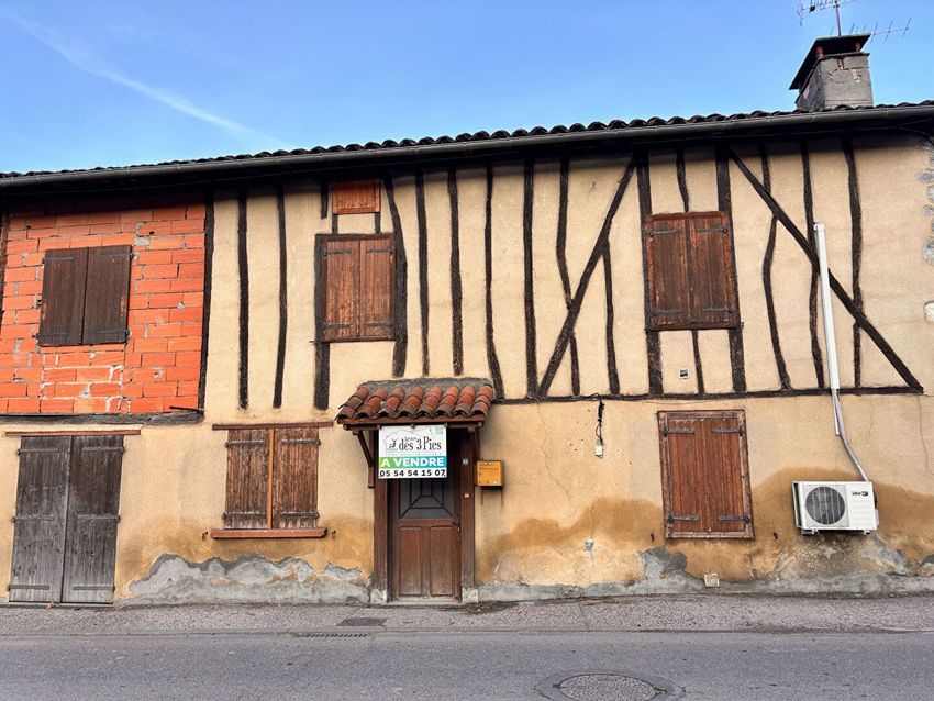 Image Façade à  maison mitoyenne de Caumont