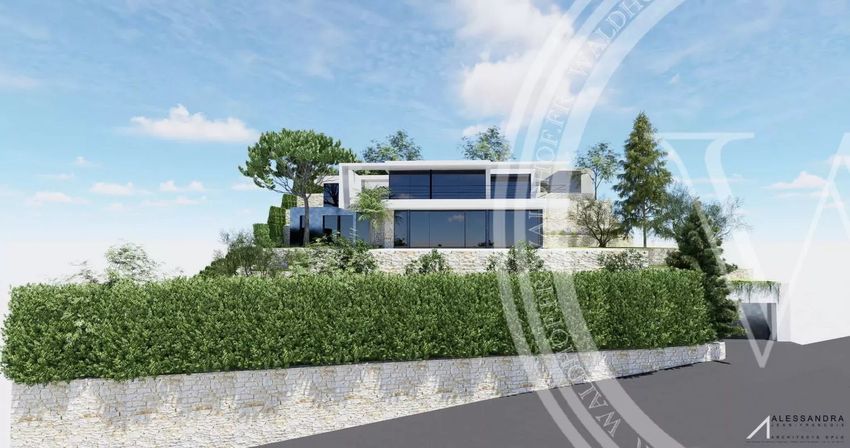 Image Façade à  maison individuelle de Roquebrune-Cap-Martin