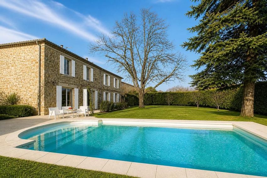 Image Piscine à  maison individuelle de Saint-Bauzély