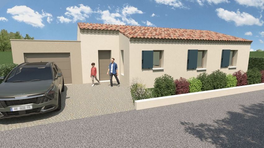 Image Façade à  maison individuelle de Rochemaure