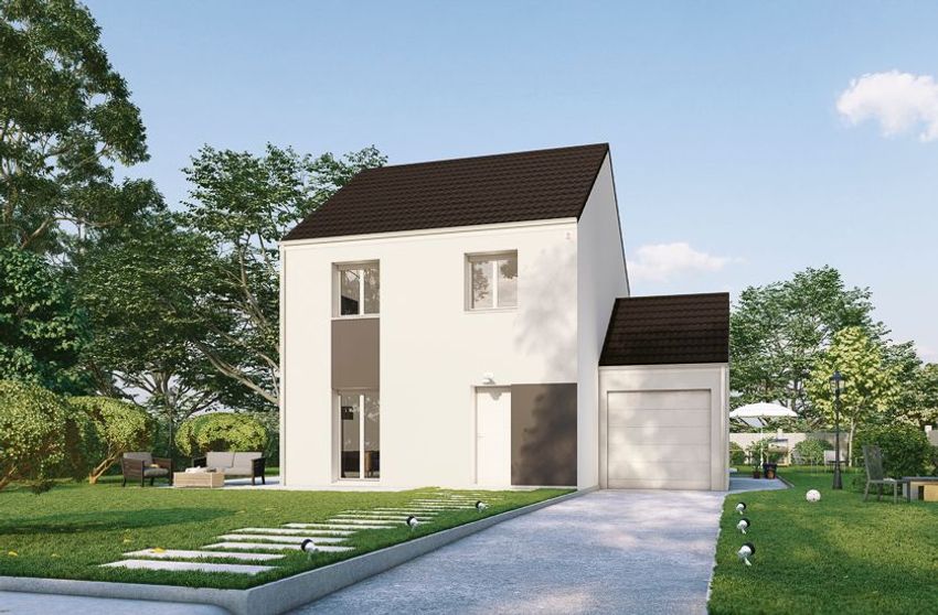 Image Façade à  maison individuelle de Milly-la-Forêt