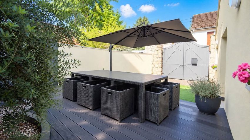 Image Terrasse à  maison mitoyenne de Juziers