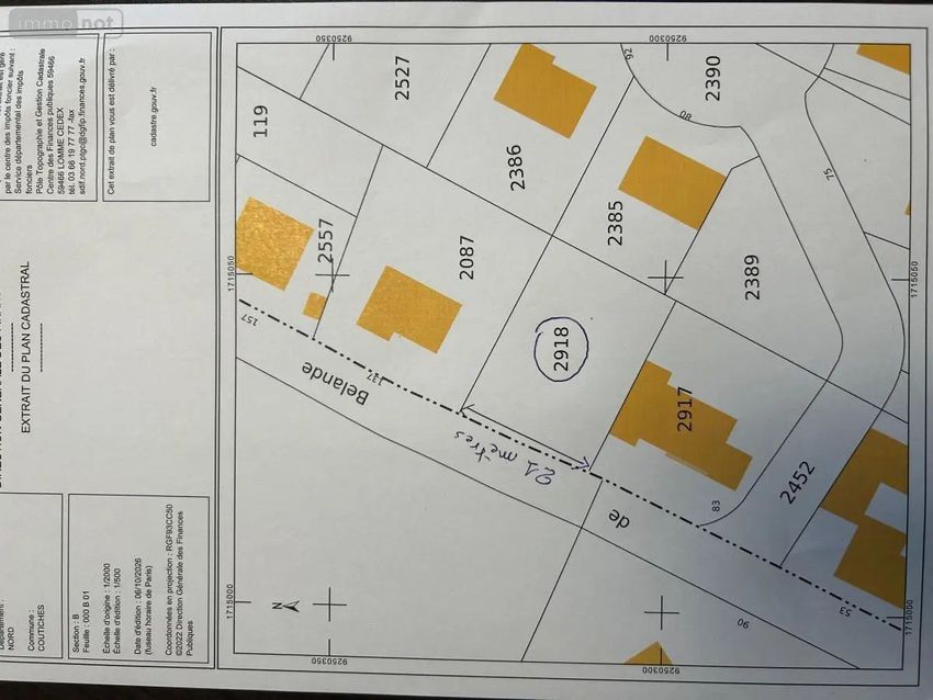 Image Plan à terrain de Coutiches