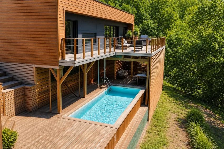 Image Piscine à  maison individuelle de Salernes