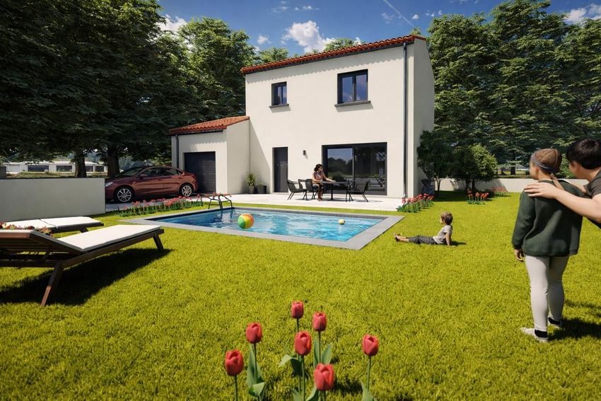 Image Piscine à  maison individuelle de Chomérac