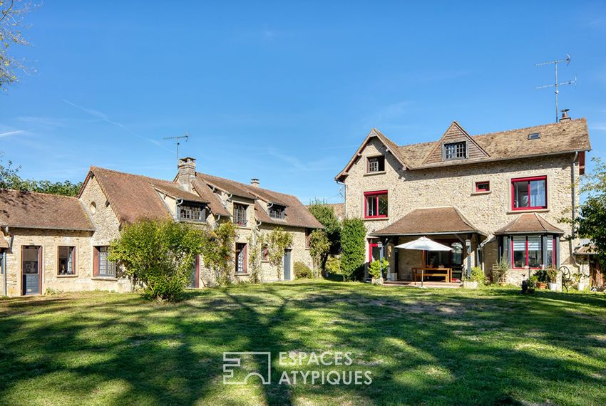 Image Façade à  maison individuelle de Ménilles