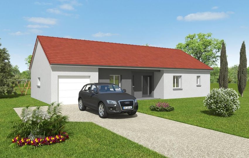 Image Façade à  maison individuelle de Digoin