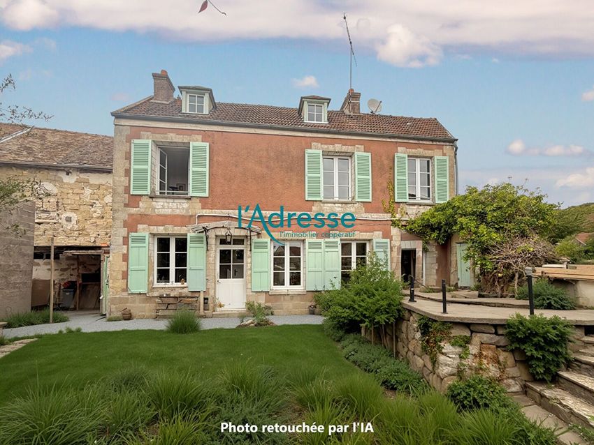 Image Façade à  maison mitoyenne de Saint-Martin-la-Garenne