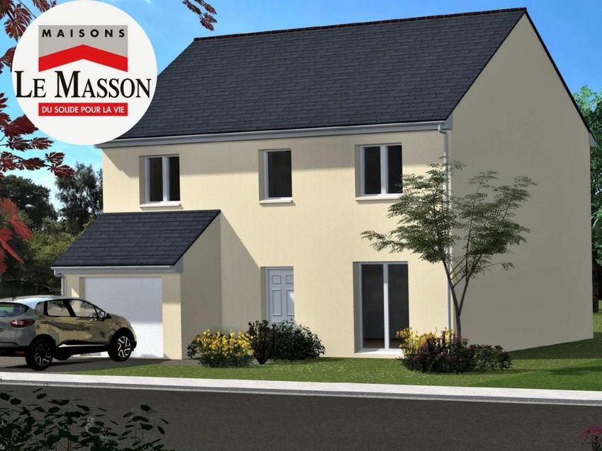 Image Façade à  maison individuelle de Saint-Aubin-des-Bois