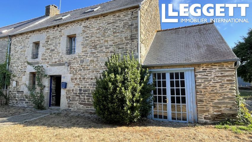 Image Façade à  maison jumelée de Plouguenast-Langast