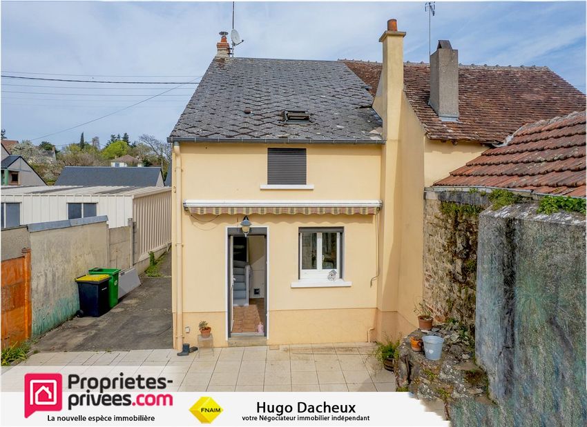 Image Façade à  maison mitoyenne de Graçay