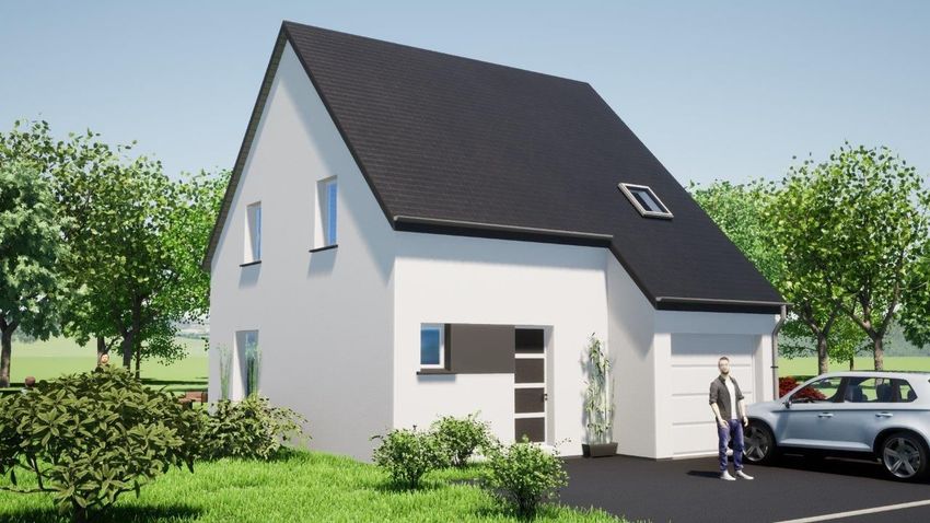 Image Façade à  maison individuelle de Reiningue