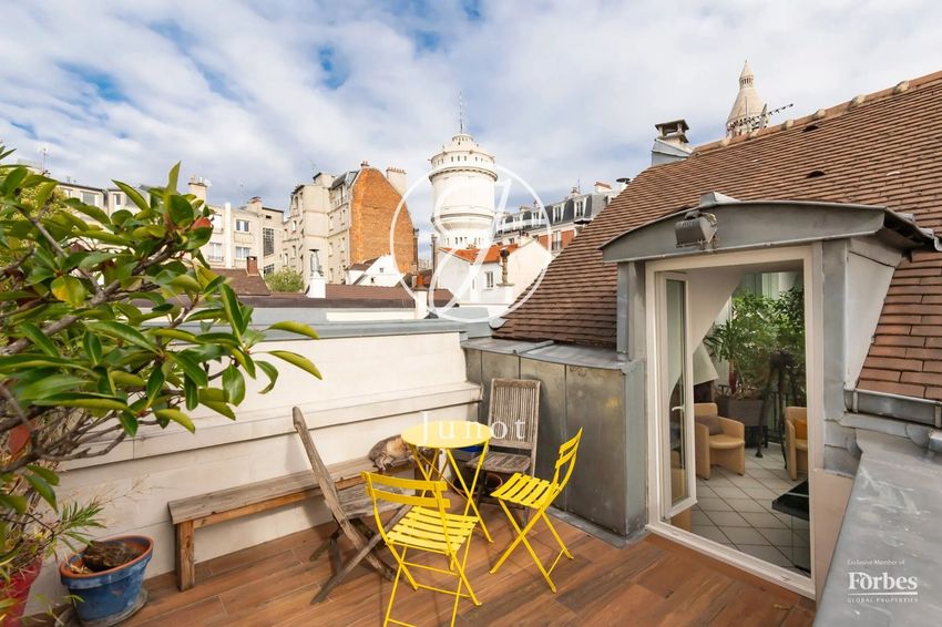 Image Terrasse à  maison individuelle de Montmartre