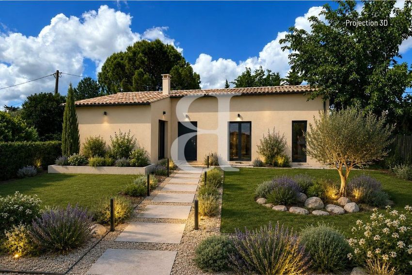Image Façade à  maison individuelle de L'Isle-sur-la-Sorgue