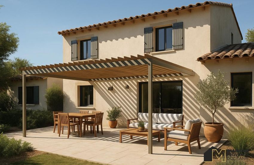 Image Façade à  maison individuelle de Rousset