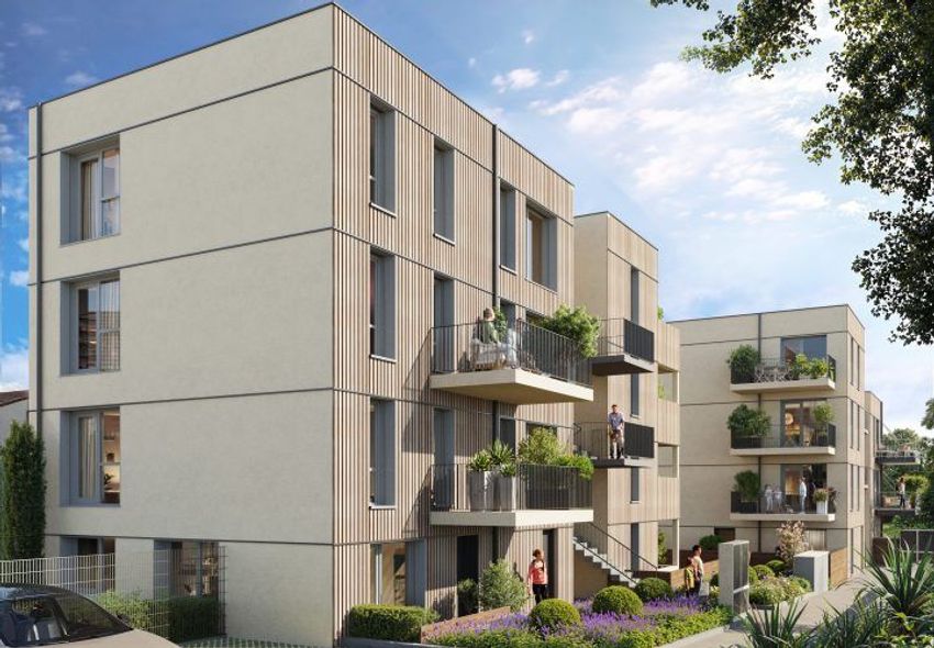 Image Façade à programme neuf de 60 Rue Mirabeau