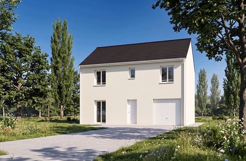 Image Façade à  maison individuelle de Saint-Chéron
