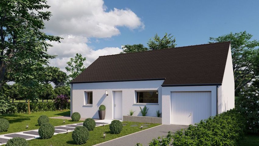 Image Façade à  maison individuelle de La Chèze