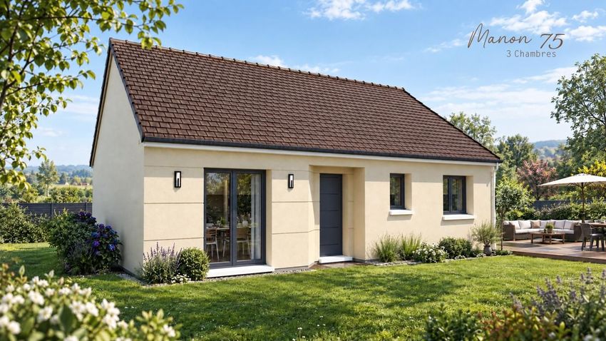 Image Façade à  maison individuelle de Le Bocasse