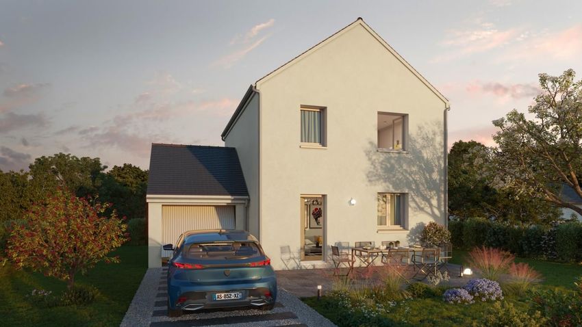 Image Façade à  maison individuelle de Muneville-le-Bingard