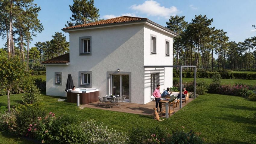 Image Façade à  maison individuelle de Chavanay