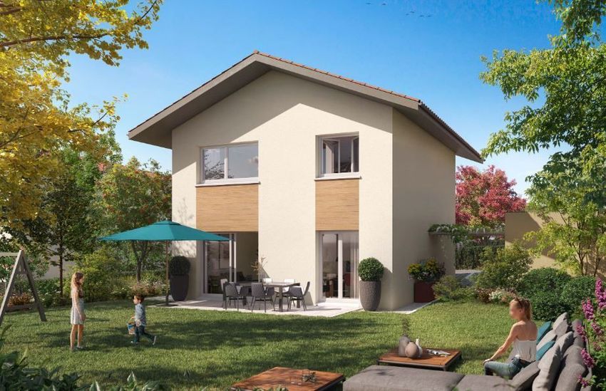 Image Façade à  maison individuelle de Toussieu