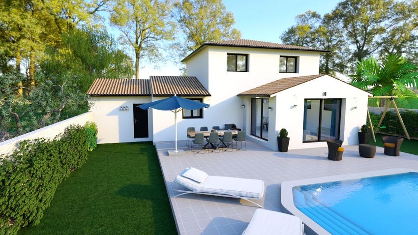 Image Piscine à  maison individuelle de Valergues