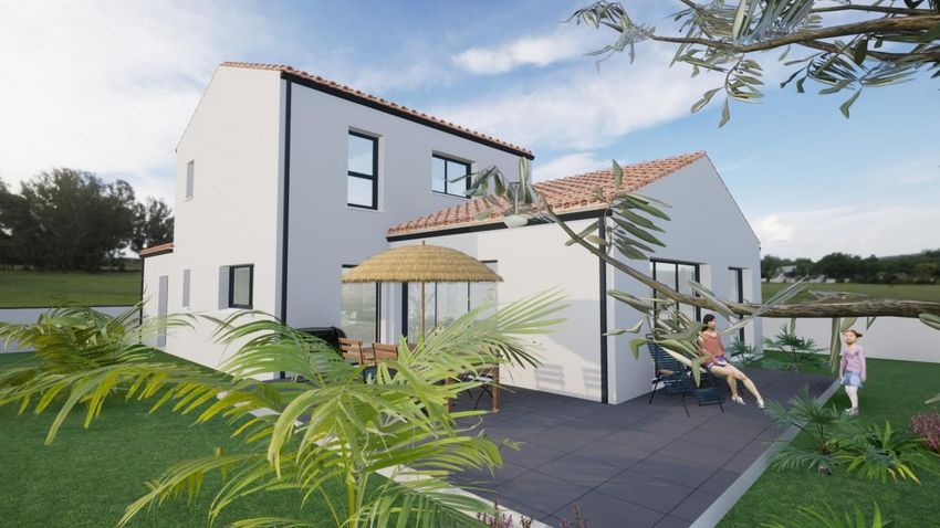 Image Façade à  maison individuelle de Talmont-Saint-Hilaire