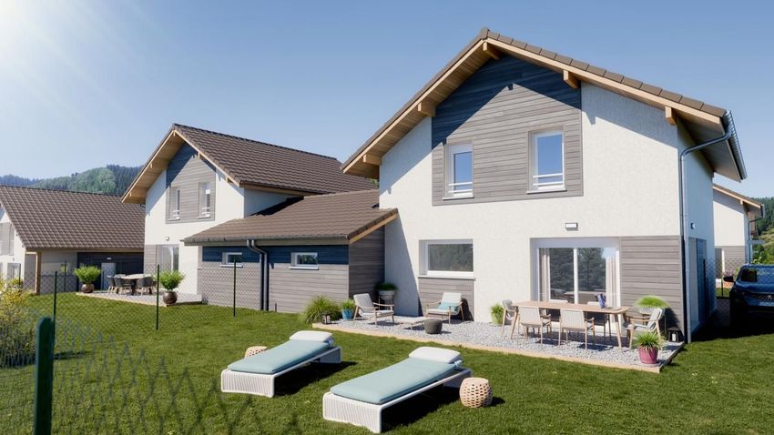 Image Façade à  maison individuelle de Villard