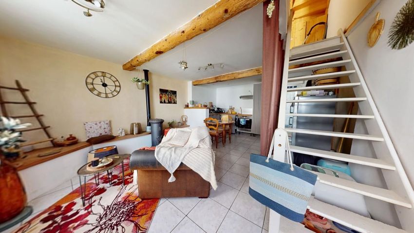 Image Salon à  maison de village de Bram