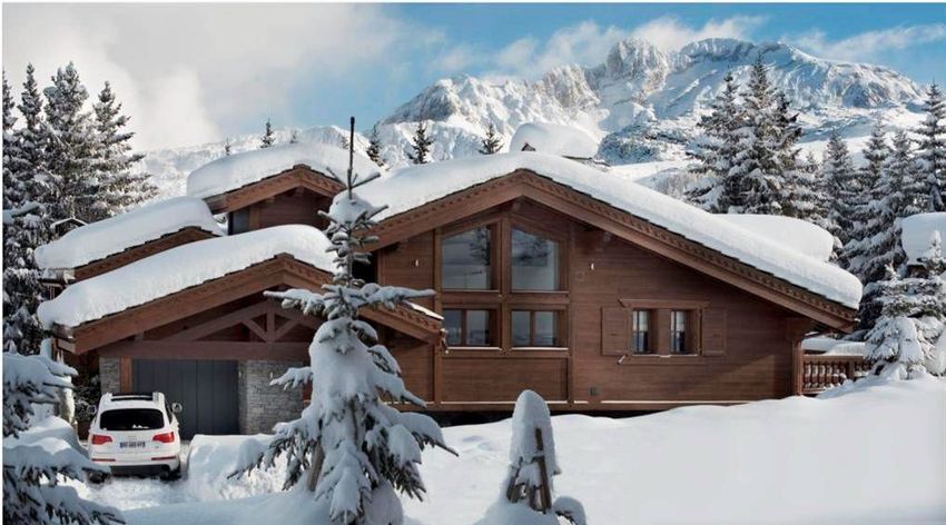 Image Façade à  maison individuelle de Courchevel